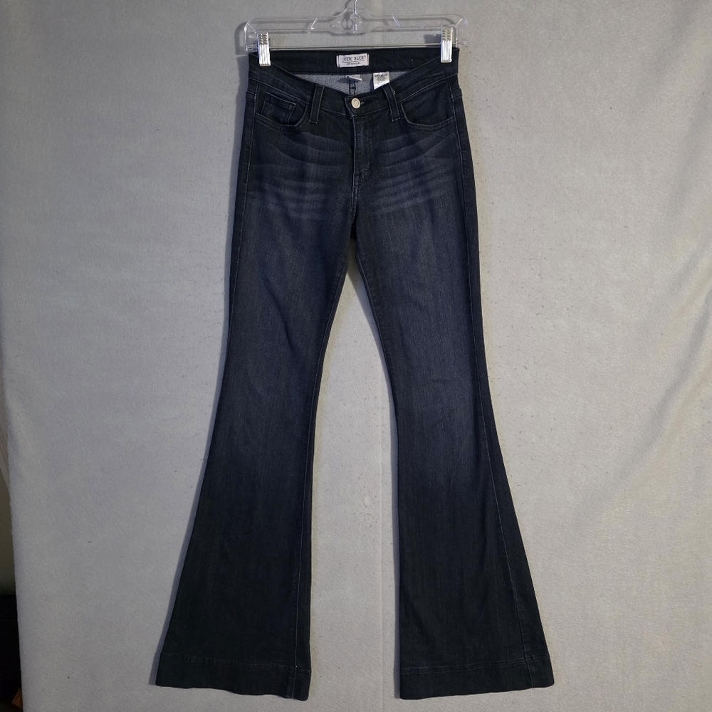 Judy Blue Womens Flare Stretch Bell Bottom Denim Jeans 8351 USA Size 3